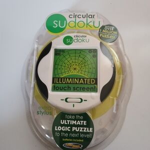 Circular Sudoku Illuminated Touch Screen Handheld Game 2006 NOS